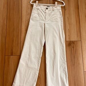 Lizzie high-rise patch-pocket wide-leg pant